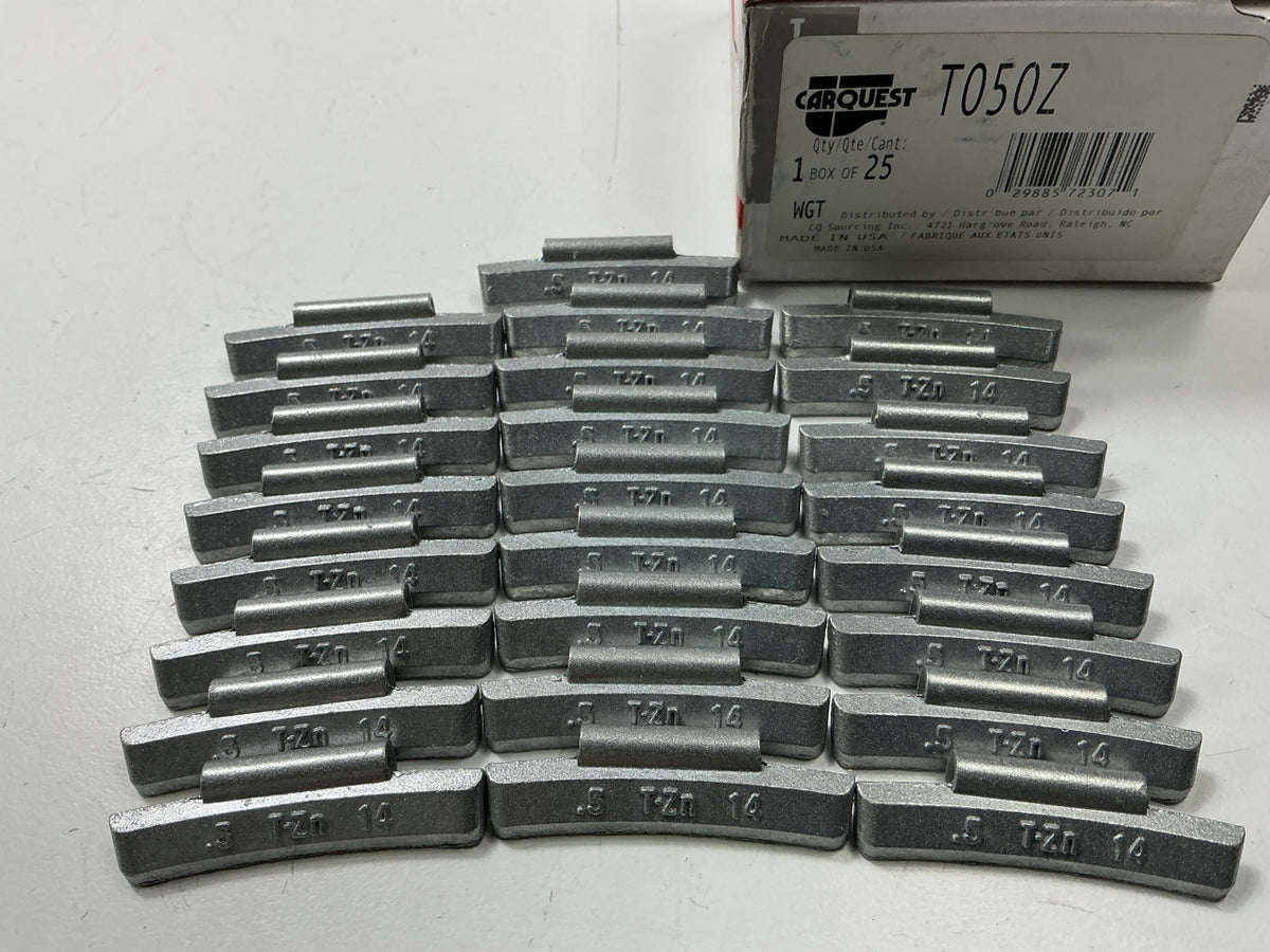 Perfect T050Z 1/2 Oz Coated Zinc Wheel Weights 0.50 Oz - Pack Of 25