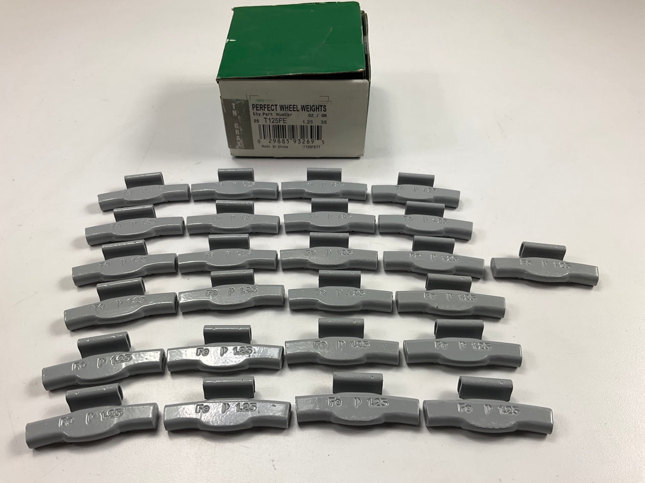 Perfect Wheel Weights T125FE Wheel Weights 1.25 Oz Each - Box Of 25