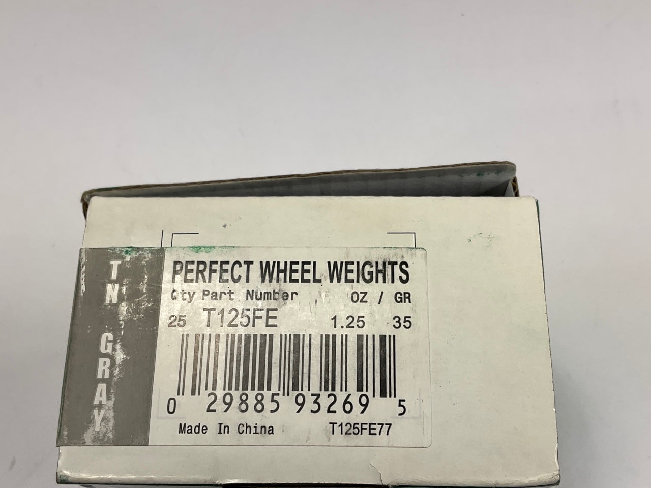 Perfect Wheel Weights T125FE Wheel Weights 1.25 Oz Each - Box Of 25