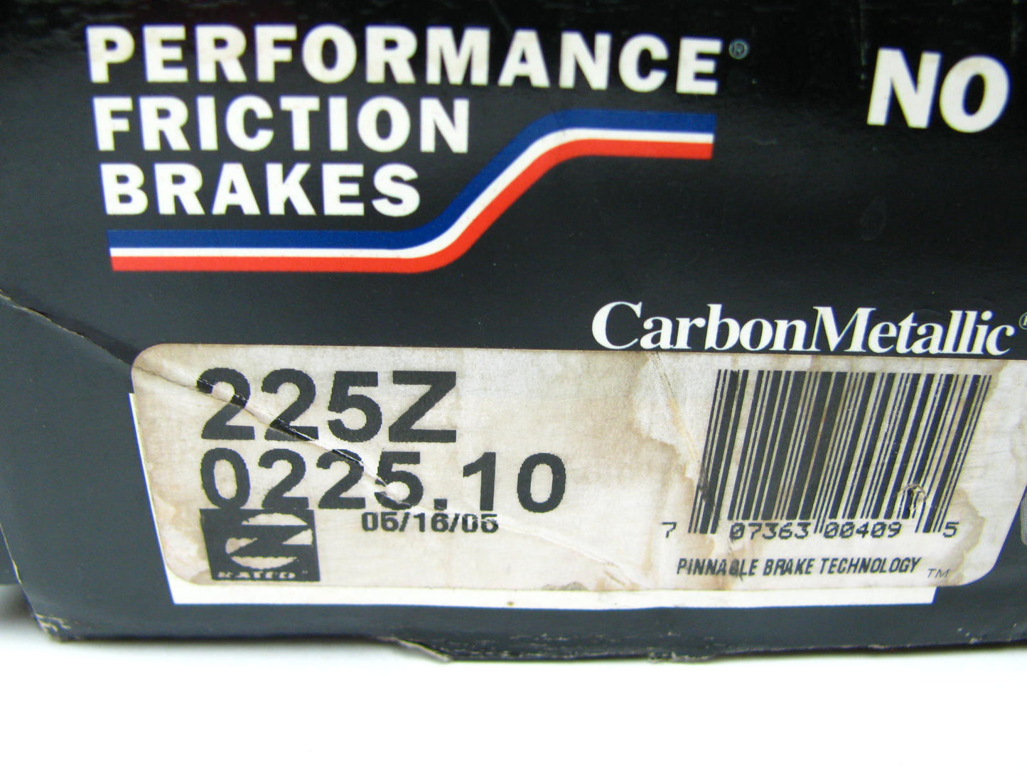 Performance Friction 0225.10 Brake Pads 2.88 Piston Caliper Z-rated