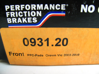 Performance Friction 0931.20 Front Brake Pads Carbon Metallic Brake Pads