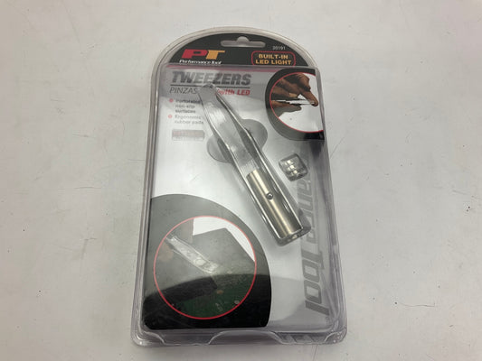 Performance Tool 20191 Tweezers With LED Light - Non-Slip Surfaces