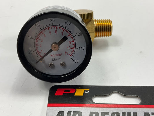 Performance M693 1/4'' NPT Brass Air Compressor Tank Valve With 160 PSI Gauge