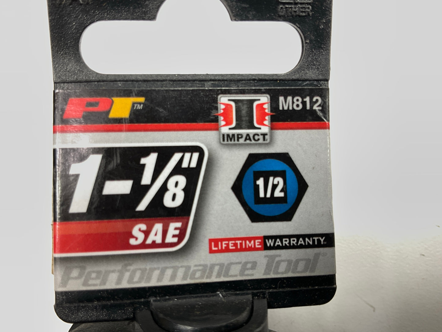 Performance Tool M812 1/2'' Drive 1-1/8'' 6-Point Standard Impact Socket