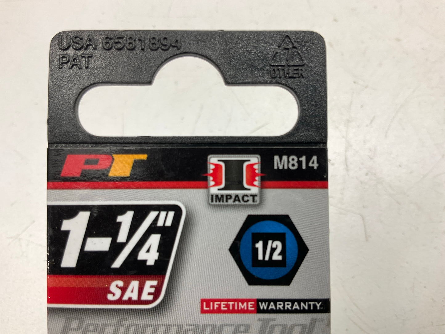 Performance Tool M814 1/2'' Drive 1-1/4'' 6-Point Standard Impact Socket