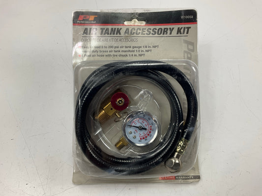Performance W10058 Air Tank Repair Kit W/safety Valve, Pressure Gauge, 4' Hose