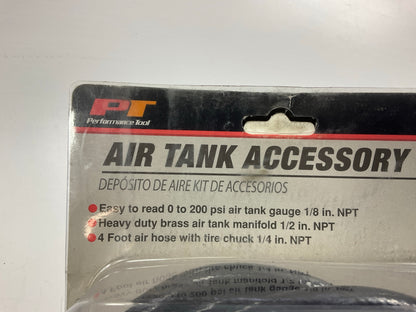 Performance W10058 Air Tank Repair Kit W/safety Valve, Pressure Gauge, 4' Hose