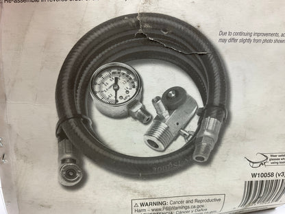 Performance W10058 Air Tank Repair Kit W/safety Valve, Pressure Gauge, 4' Hose