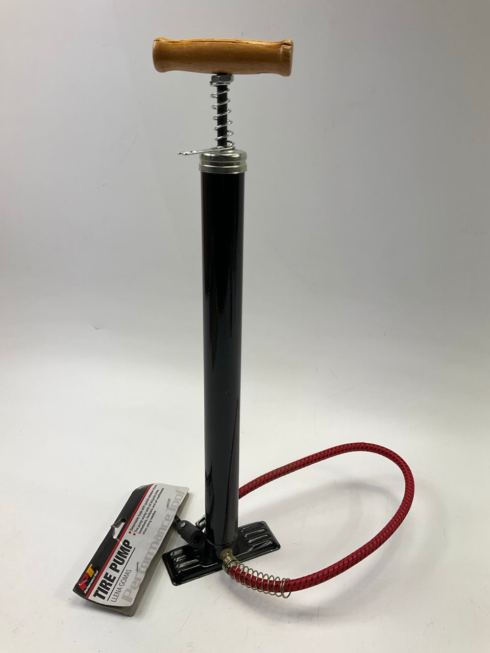 Performance Tool W1635 Hand Powered Manual Tire Inflator Pump With Gauge 60 PSI