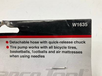 Performance Tool W1635 Hand Powered Manual Tire Inflator Pump With Gauge 60 PSI