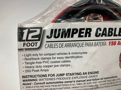Performance Tool W1670 12' 10-Gauge 150 AMP All Weather Jumper Cables,12 Feet