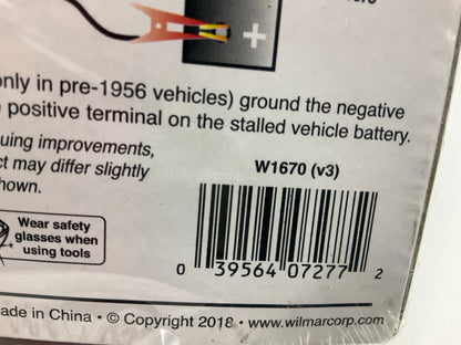 Performance Tool W1670 12' 10-Gauge 150 AMP All Weather Jumper Cables,12 Feet