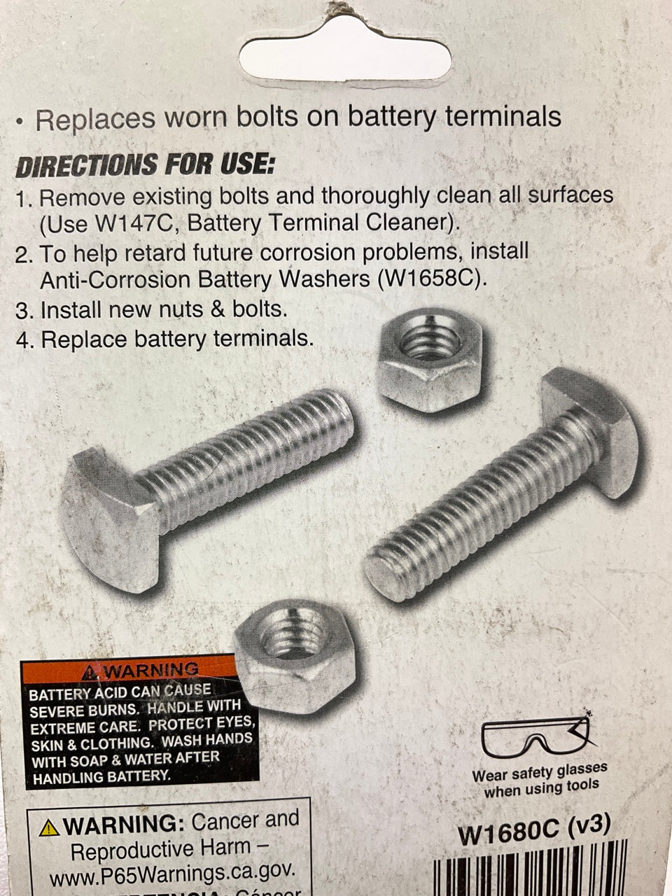 Performance Tool W1680C Top Post Battery Terminal Replacement Bolts