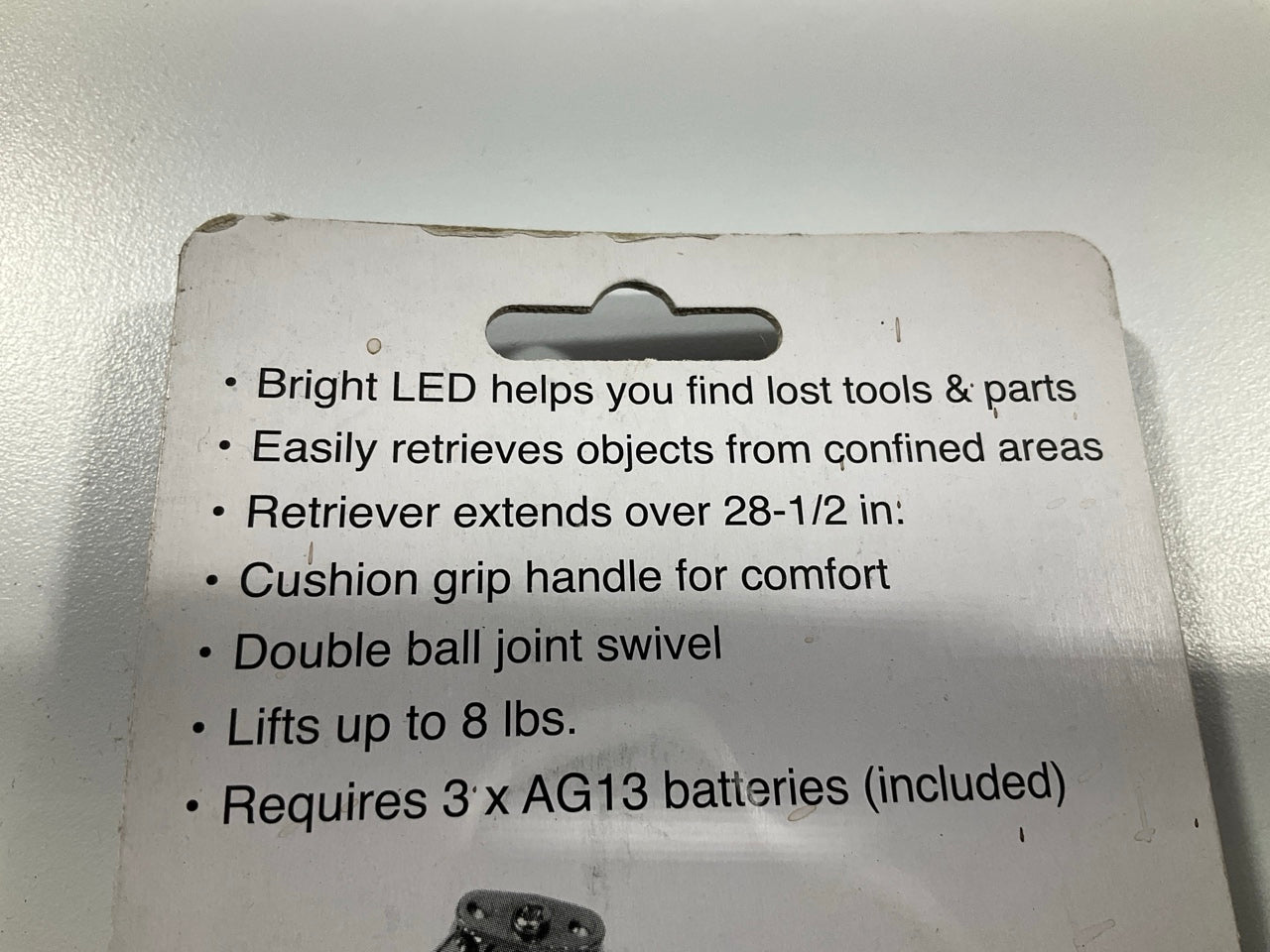 Performance Tool W1927 Swivel LED Magnetic Pickup Tool, Picks-Up Up To 8 Lbs