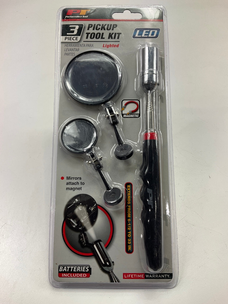 Performance Tool W1935 3-piece 33'' Lighted Inspection Kit