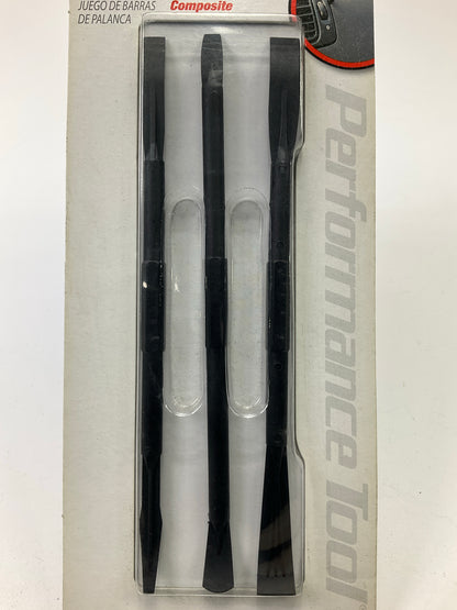 Performance Tool W2038 3-Piece 5'' Round Line-Up Non-Marring Pry Bar Set