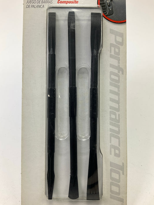 Performance Tool W2038 3-Piece 5'' Round Line-Up Non-Marring Pry Bar Set