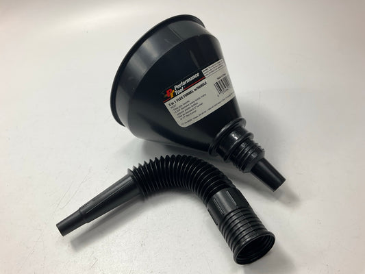 Performance Tool W227 Removable Spout Oil Jug Funnel W/ Easy Hold Handle