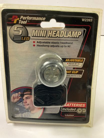 Performance Tool W2393 LED Mini Head Lamp Super Bright Head Mounted Flashlight