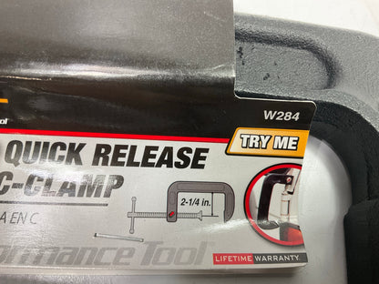 Performance Tool W284 4 Inch Quick Release C-Clamp