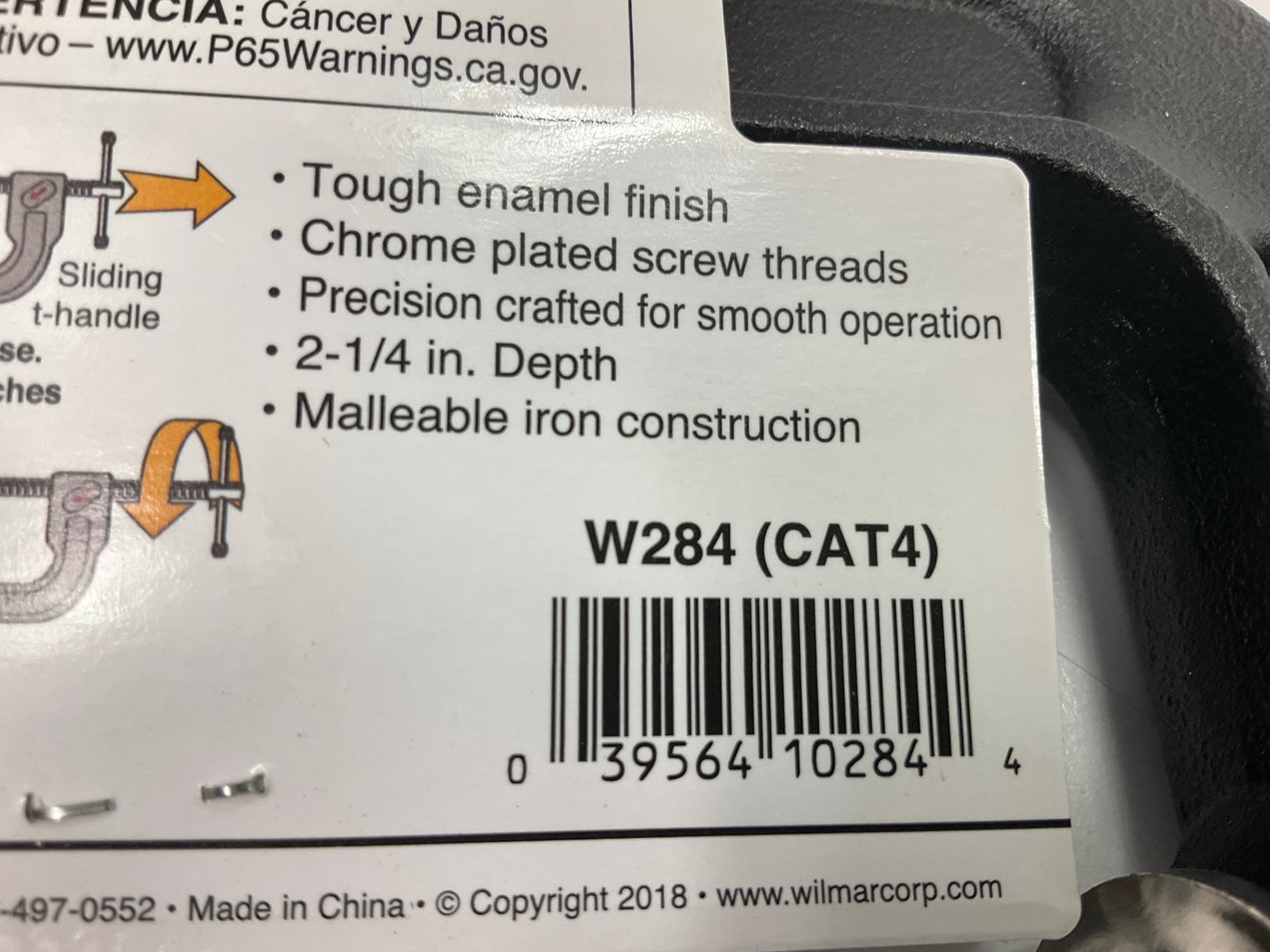Performance Tool W284 4 Inch Quick Release C-Clamp