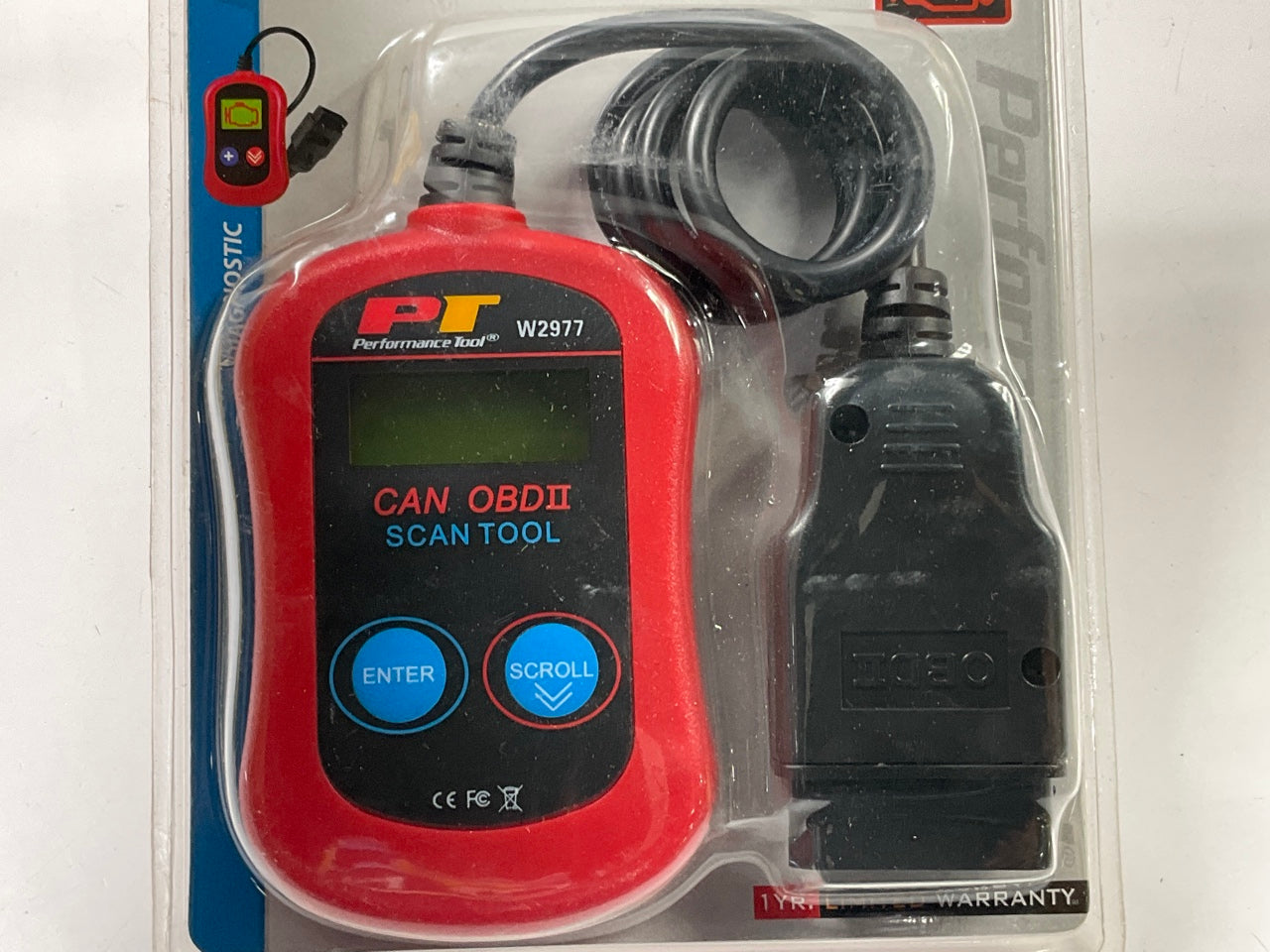 Performance Tool W2977 CAN OBD II Scanner Tool - Check Engine Light & Diagnostic