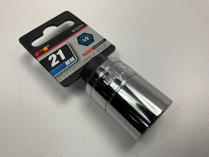 Performance Tool W32221 1/2'' Drive 21 Mm 6-Point Metric Standard Socket