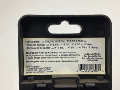 Performance Tool W32300 8 Pc. 1/2'' Dr. SAE Deep Socket Set