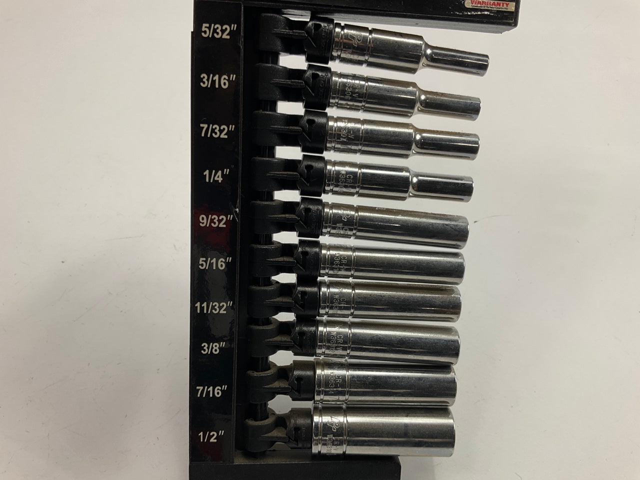 Performance Tool W36300 1/4'' 10 PC SAE Deep Socket Set