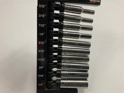 Performance Tool W36300 1/4'' 10 PC SAE Deep Socket Set