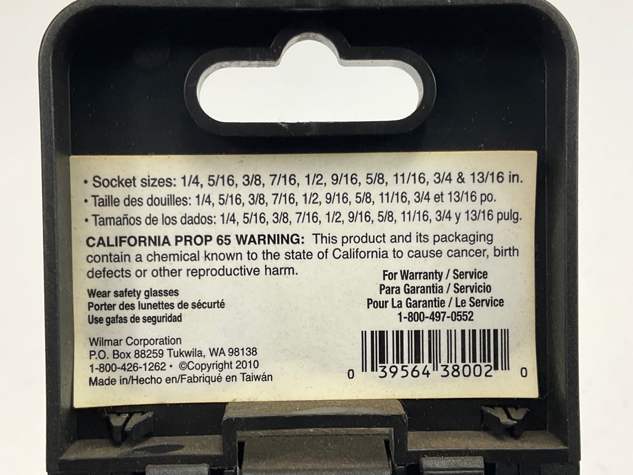 Performance Tool W38002 3/8''  Drive Standard Socket Set