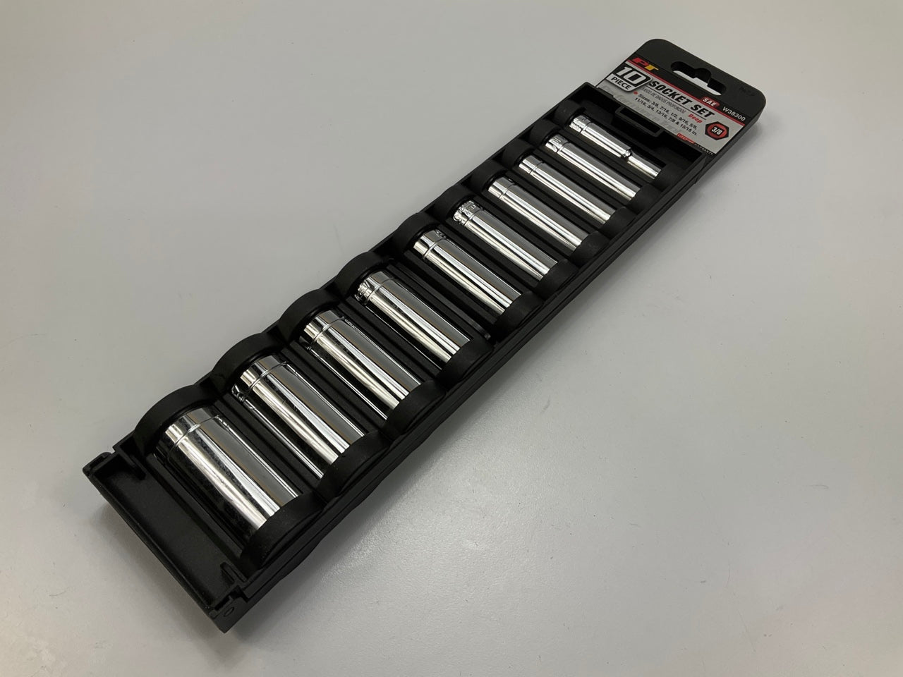 Performance Tool W38300 3/8'' Drive, SAE Deep Socket 10-piece Set - 3/8''-15/16''
