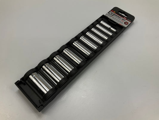 Performance Tool W38300 3/8'' Drive, SAE Deep Socket 10-piece Set - 3/8''-15/16''