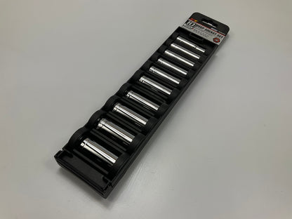 Performance Tool W38402 3/8'' Drive 10-Piece Deep Metric Socket Set 10mm-19mm