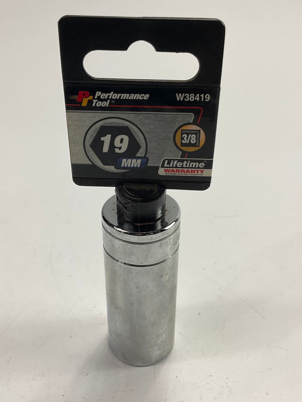 Performance Tool W38419 3/8 Inch Drive 19mm 6pt Deep Socket