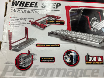 Adjustable Truck Tire Step RV SUV Hitch Mounted Tirestep Over Wheel Platform