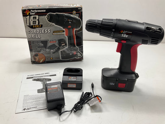 Performance Tool W50040 -Volt Ni-Cad Cordless 3/8 In. Drill W/ Battery & Charger