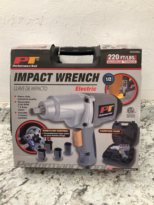 Performance Tool W50080 1/2'' Drive 220 Ft-lbs 110-volt Electric Impact Wrench