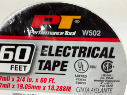Performance Tool W502 Electrical Tape - 3/4'' X 60' FEET