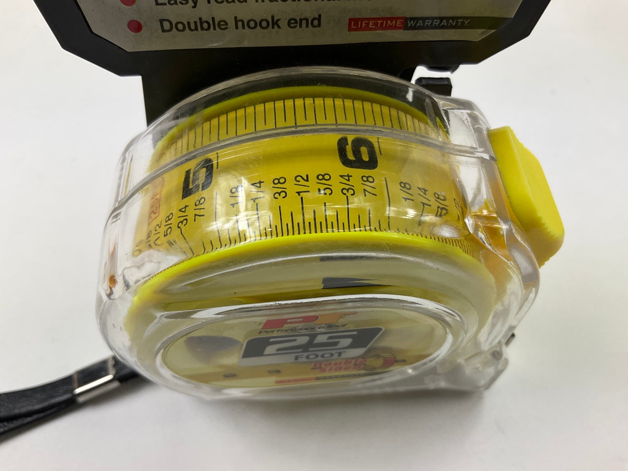 Performance Tool W5041 25 Feet Clear Tape Measure, Easy To Read