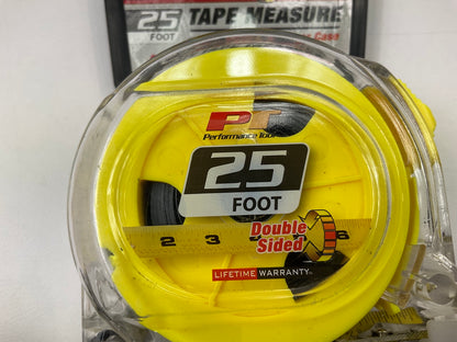 Performance Tool W5041 25 Feet Clear Tape Measure, Easy To Read