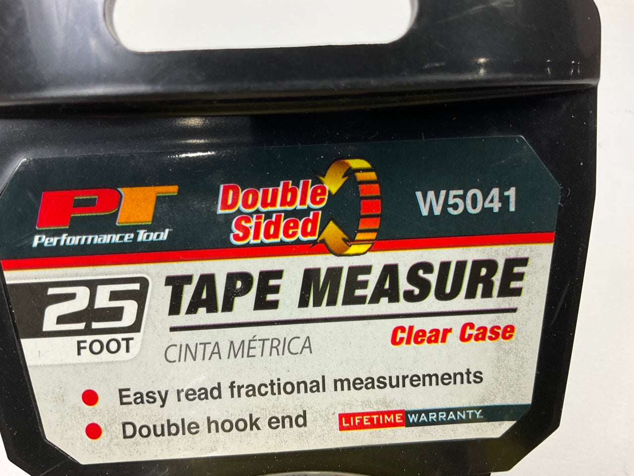 Performance Tool W5041 25 Feet Clear Tape Measure, Easy To Read