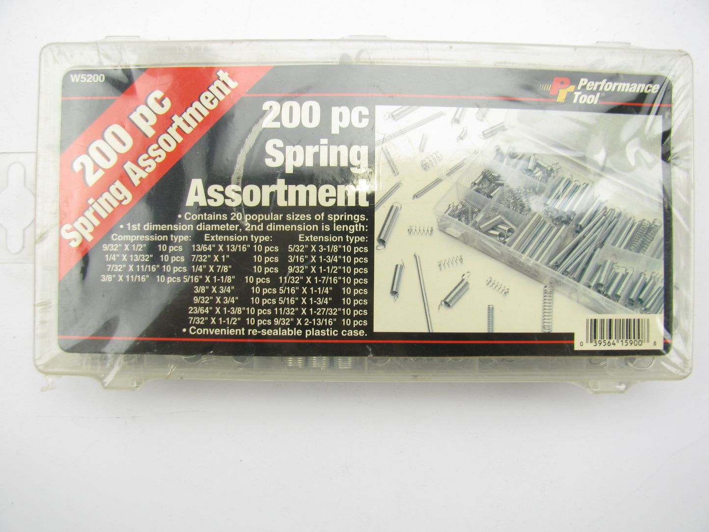 Performance Tool W5200 200 Piece Spring Assortment