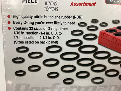 Performance Tool W5202 407 Pc SAE O-Ring Assortment, 32 Sizes