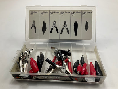 Performance Tool W5209 24-Piece Alligator Clip Assortment
