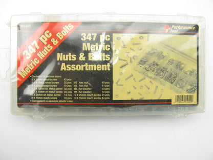 Performance Tool W5222 347 Piece Metric Nut And Bolt Set