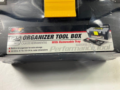 Performance Tool W54012 Plastic Tool Box With Tool Tray (12.5'' W X 7'' D X 6'' H)