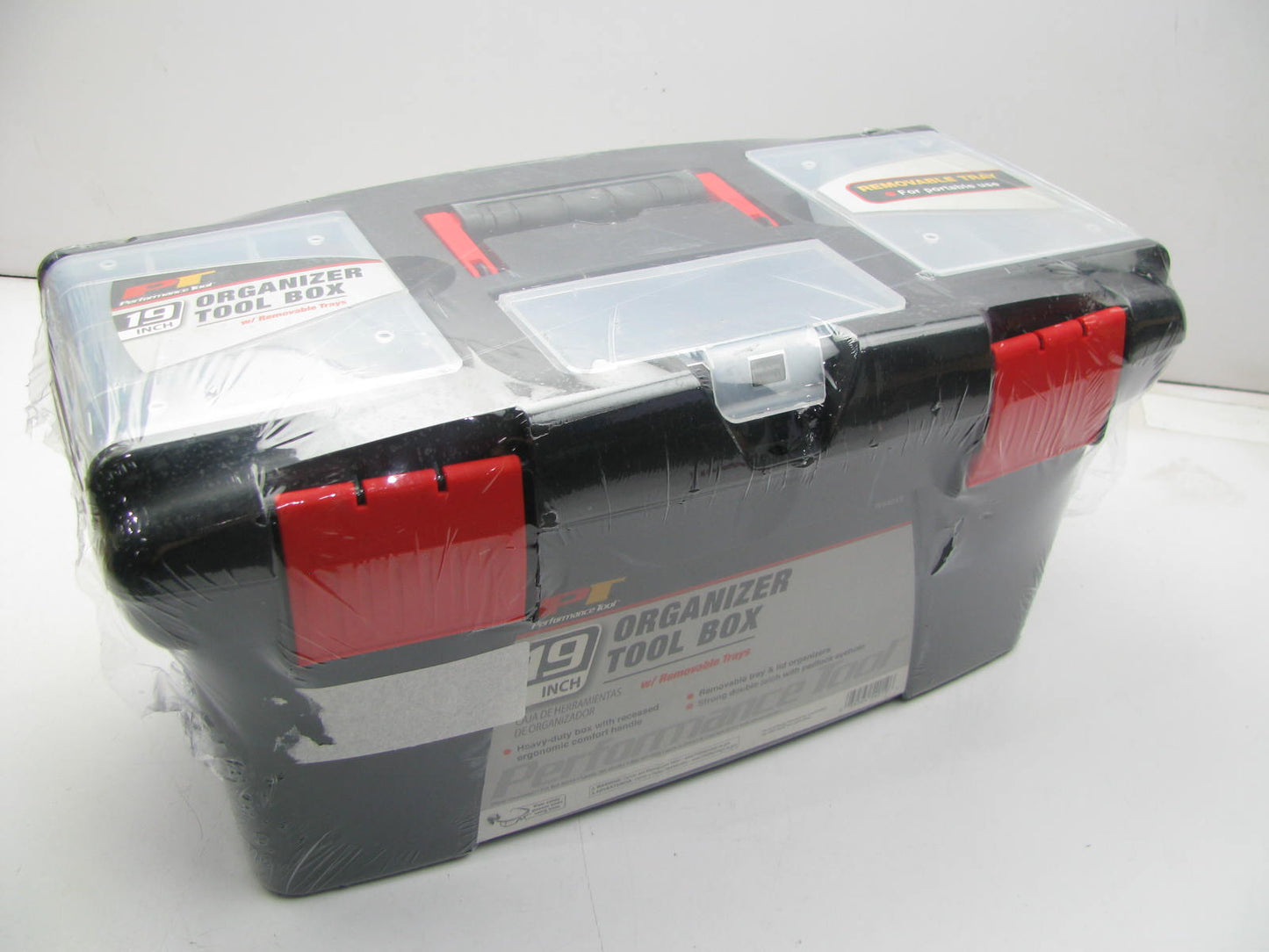 Performance Tool W54019 19-Inch Plastic Organizer Tool Box