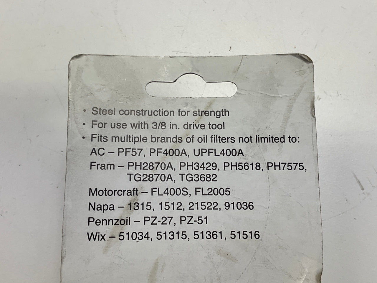 Performance Tool W54062 Filter Cap Wrench 74/76mm 15 Flute