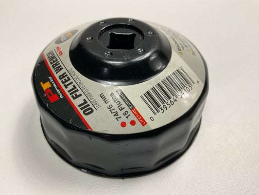 Performance Tool W54105 74/76mm Engine Oil Filter Wrench, 15 Flutes